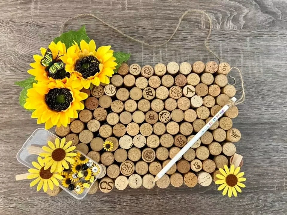 Resin & Cork Art Peg Board