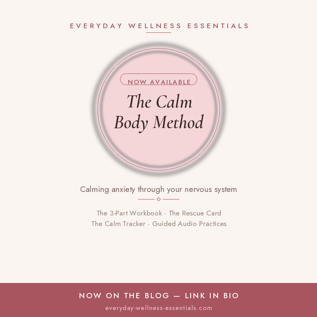 The Calm Body Method - A psychotherapist's guide to calming anxiety through your nervous system