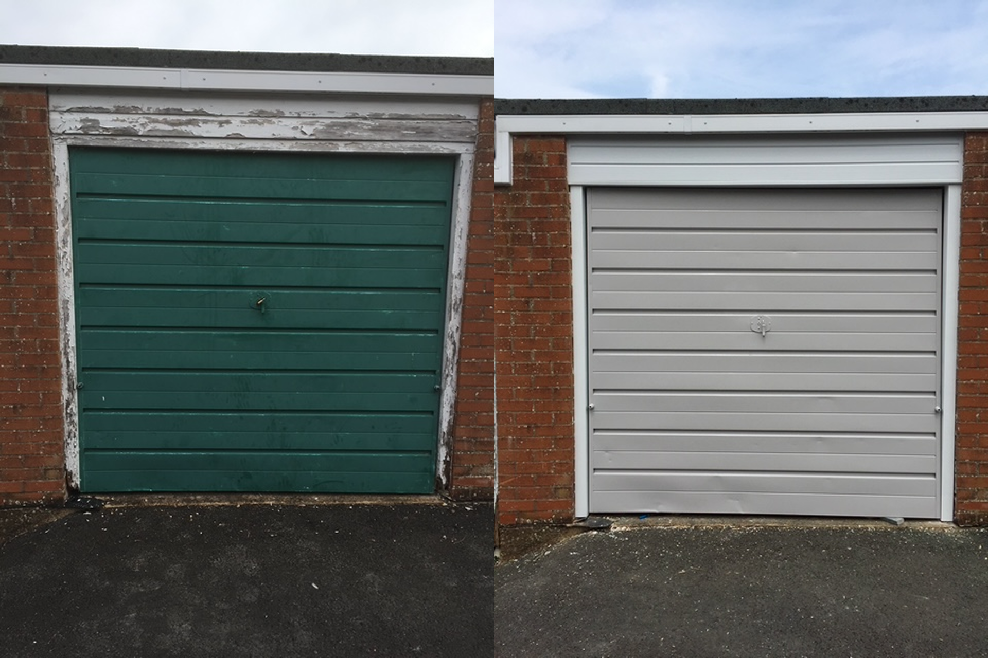 refurbished garage door
