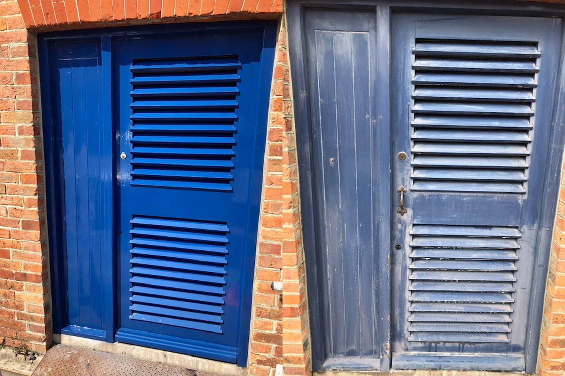 repainted doors and windows, lock replacement