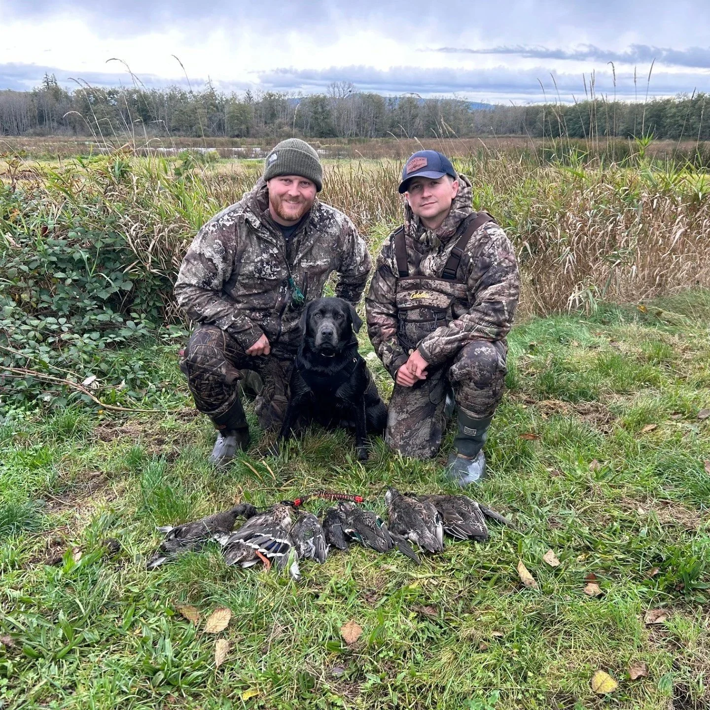 Two friends on a good duck hunting trip on the Skagit River in Skagit Valley.  Hope fully I can make all my guided trips good memories.