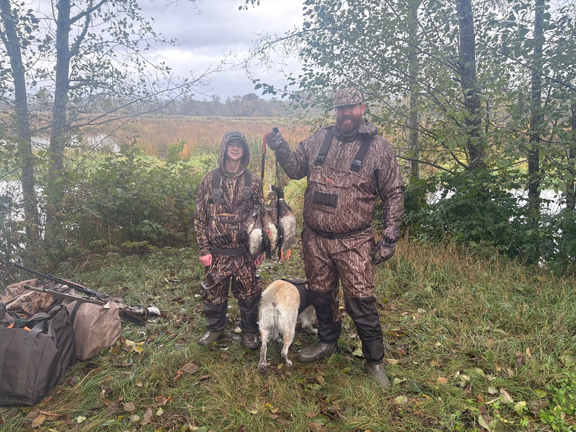 Decent day of duck hunting on the Skagit River in Skagit Valley.  Offering guided duck hunts in Skagit Valley.