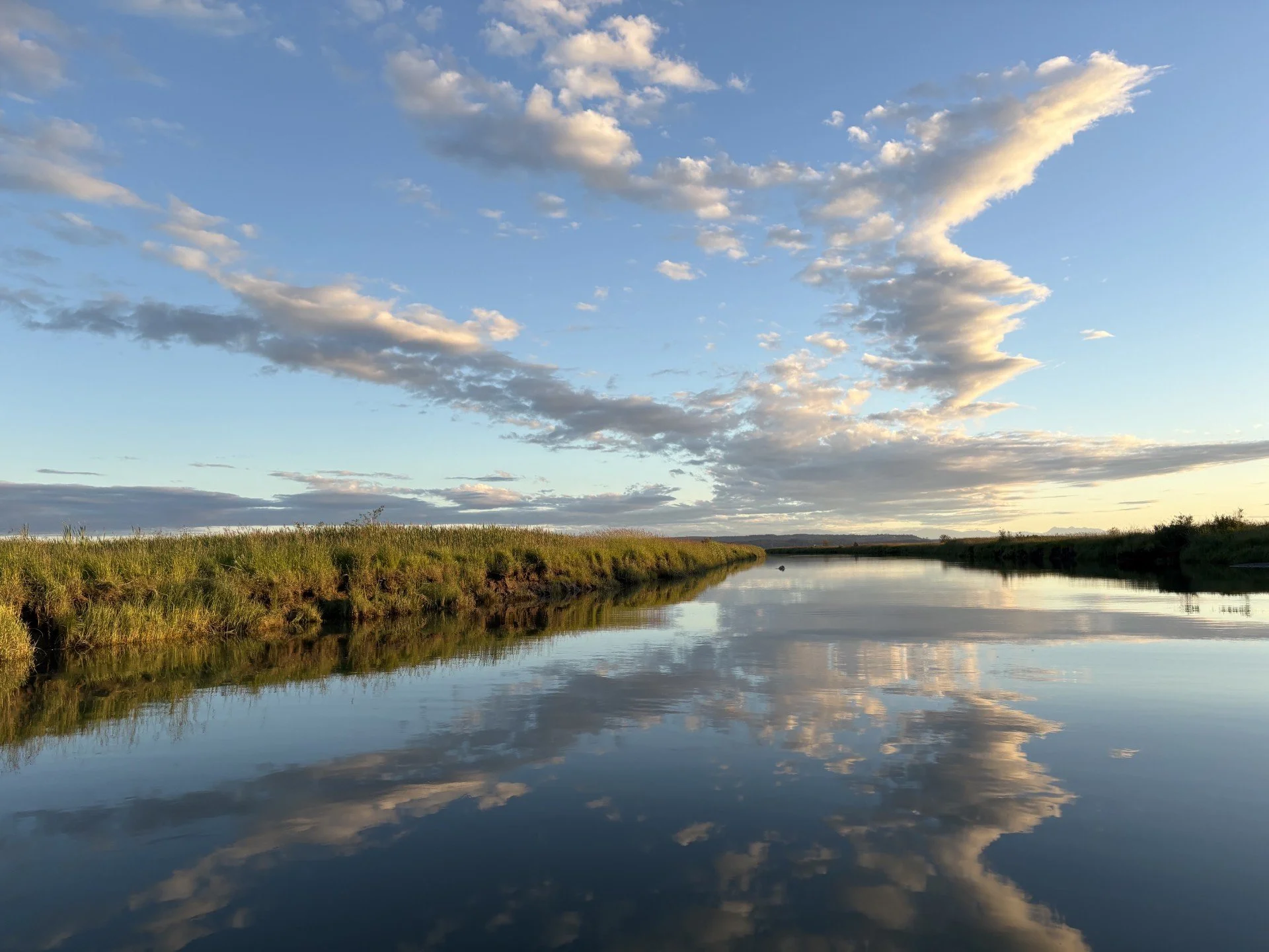Evening Scenery on the Skagit River.