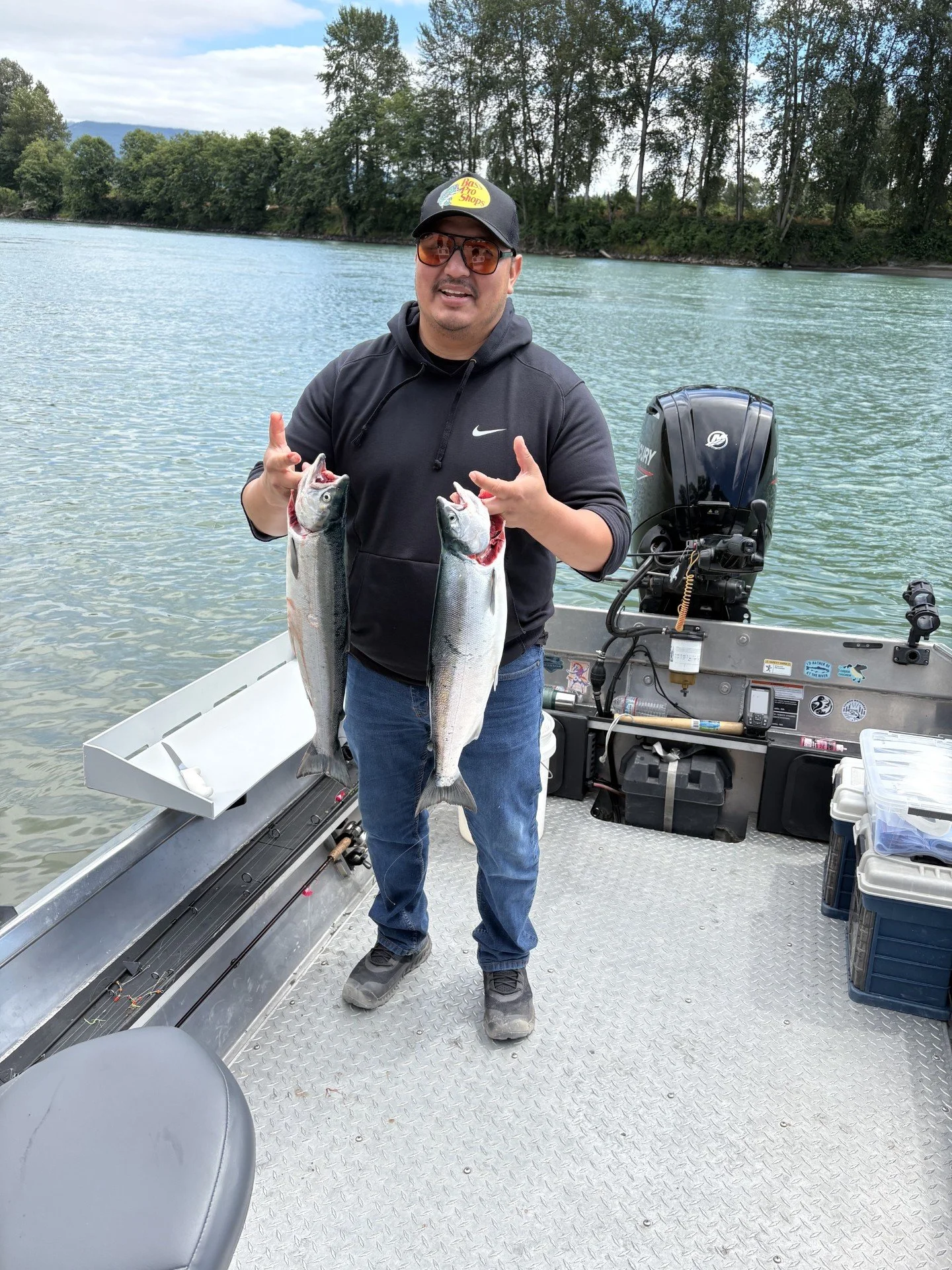 A couple of good sockeye from a trip on the Skagit.