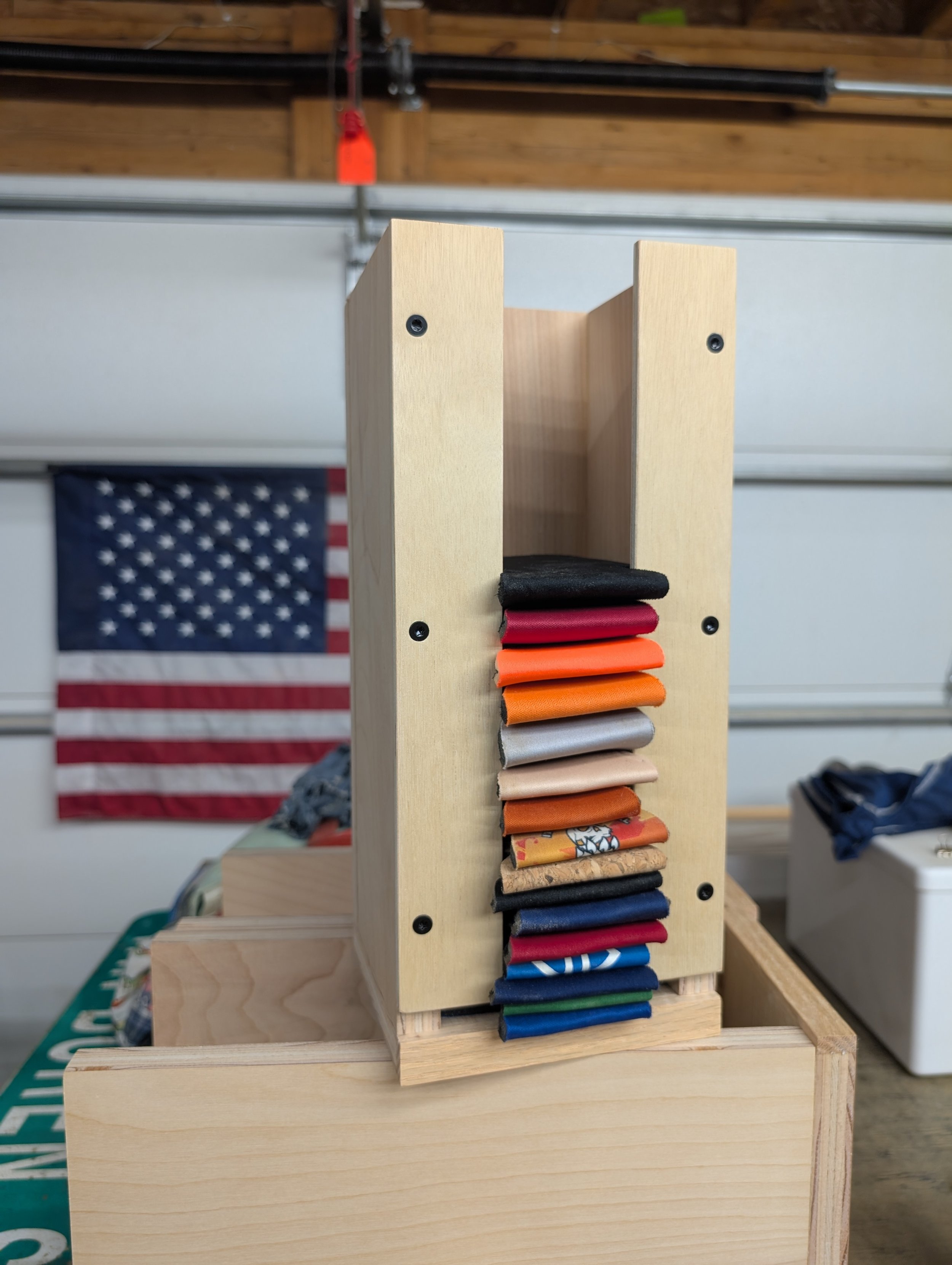 The Original Sleeve Stack

Wooden Can Cooler Dispenser | Beer Sleeve Holder | Garage Beer Organizer | Can Koozie Holder

Original size holds 35-40 can sleeves.