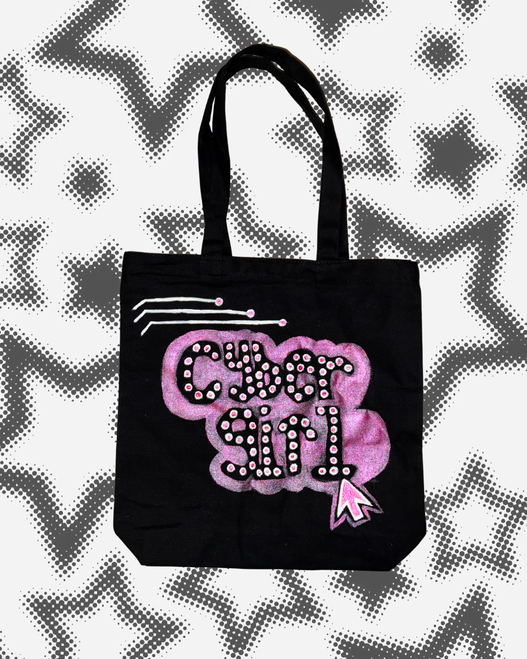 Cyber Girl Tote Bag
