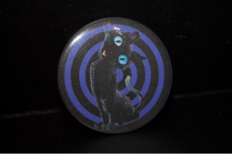 Curious Cat Button