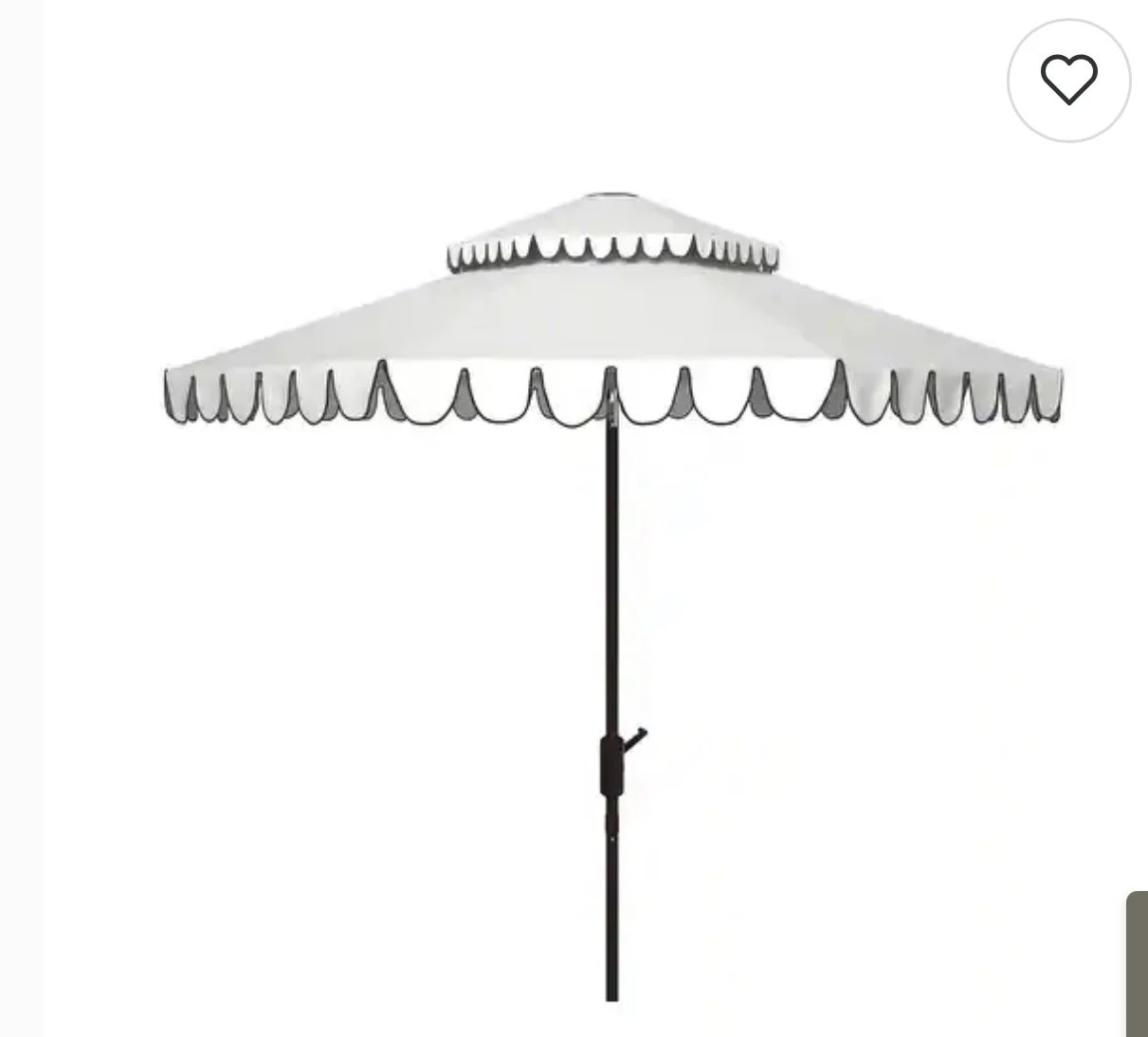 Scalloped Umbrellas with Stand
