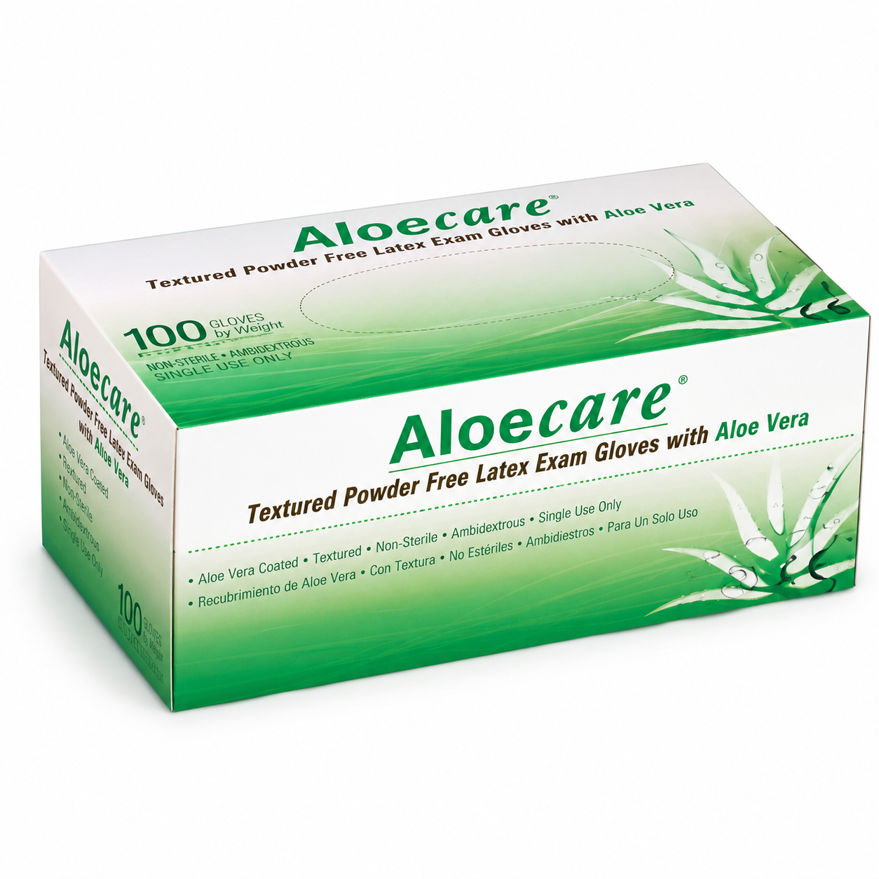 Gants d’examen latex avec Aloe Vera