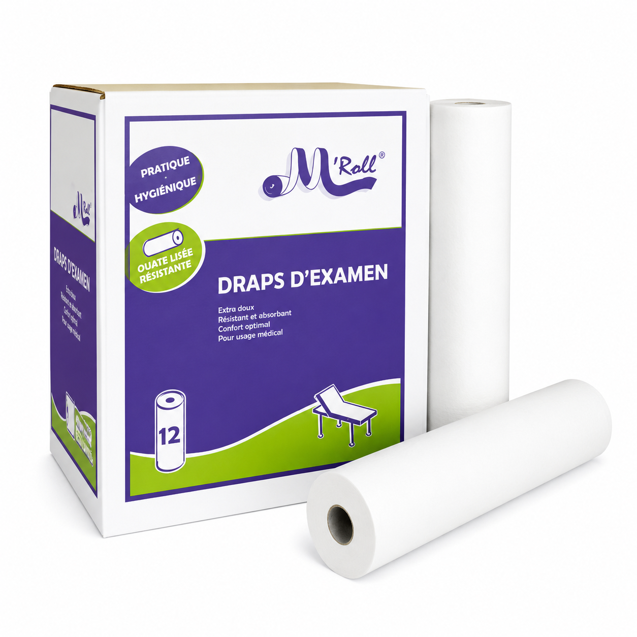 Drap d’examen en pure pâte