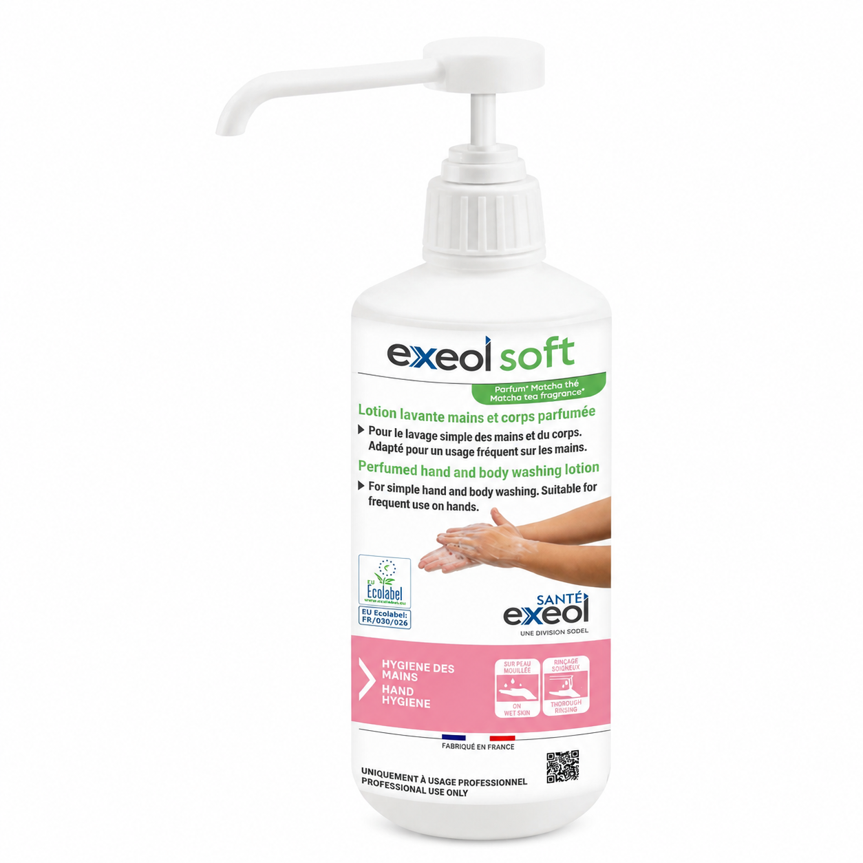 Lotion lavante mains et corps parfumée EXEOL SOFT