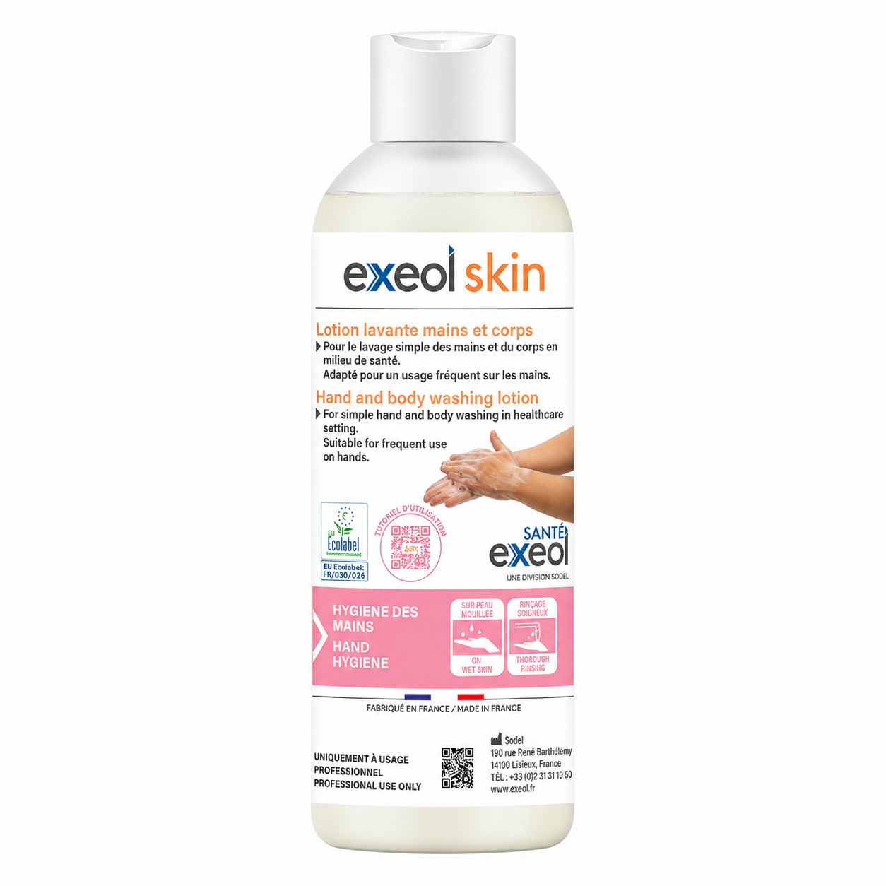 Lotion lavante mains et corps EXEOL SKIN