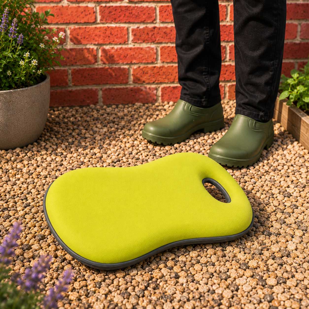 Agenouilloir de jardin à mémoire de forme