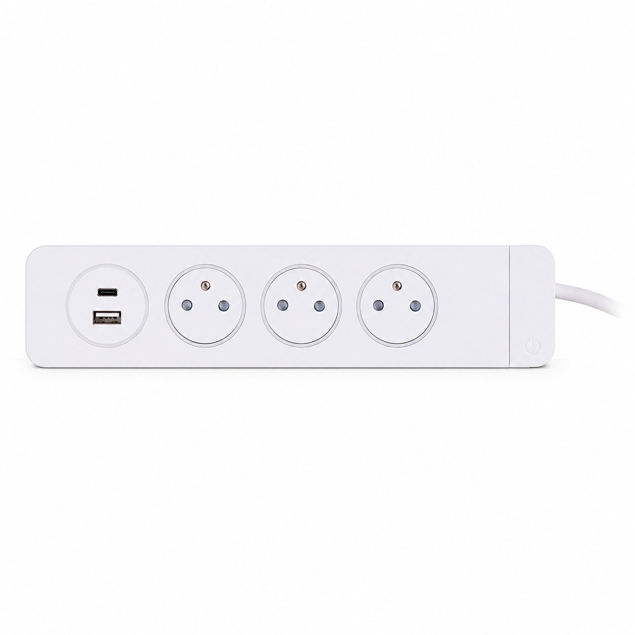 Bloc multiprise avec chargeur USB