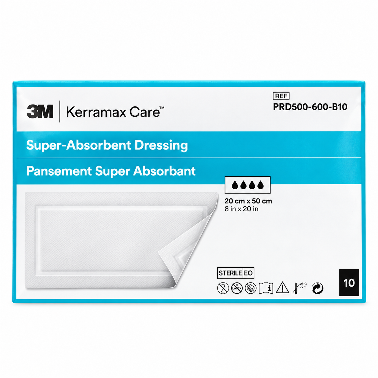 Pansement hydrocellulaire super absorbant KERRAMAX CARE™