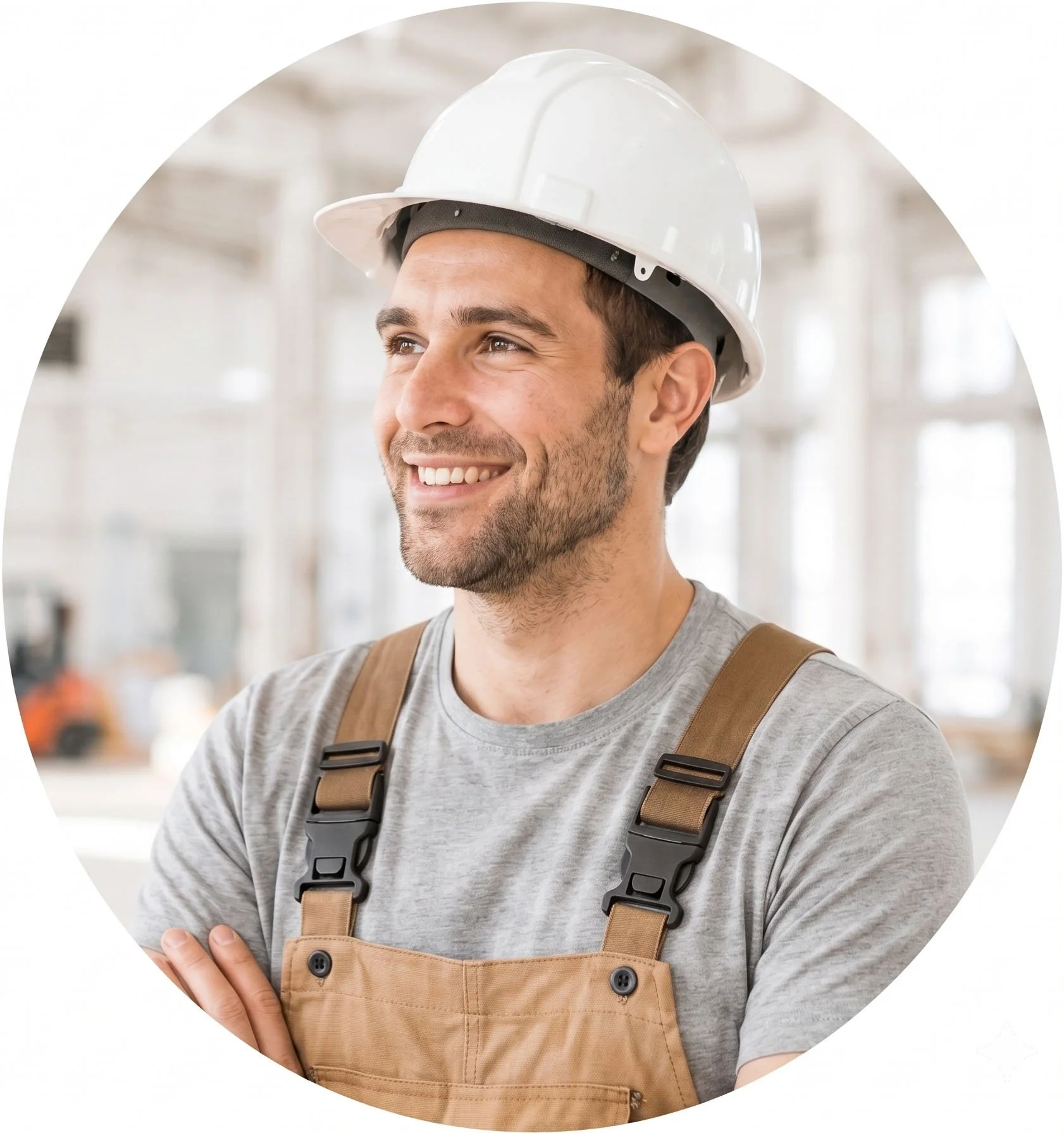 Contractor working on a construction project