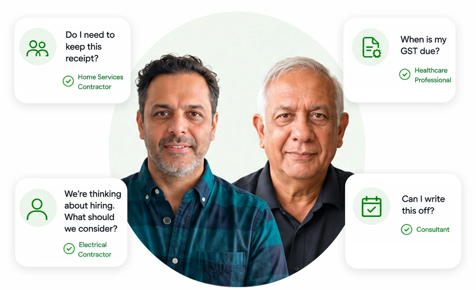 Rahim and Nizar Rayani answering year-round business, bookkeeping and tax questions for xBooks clients