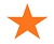 Orange star-shaped object