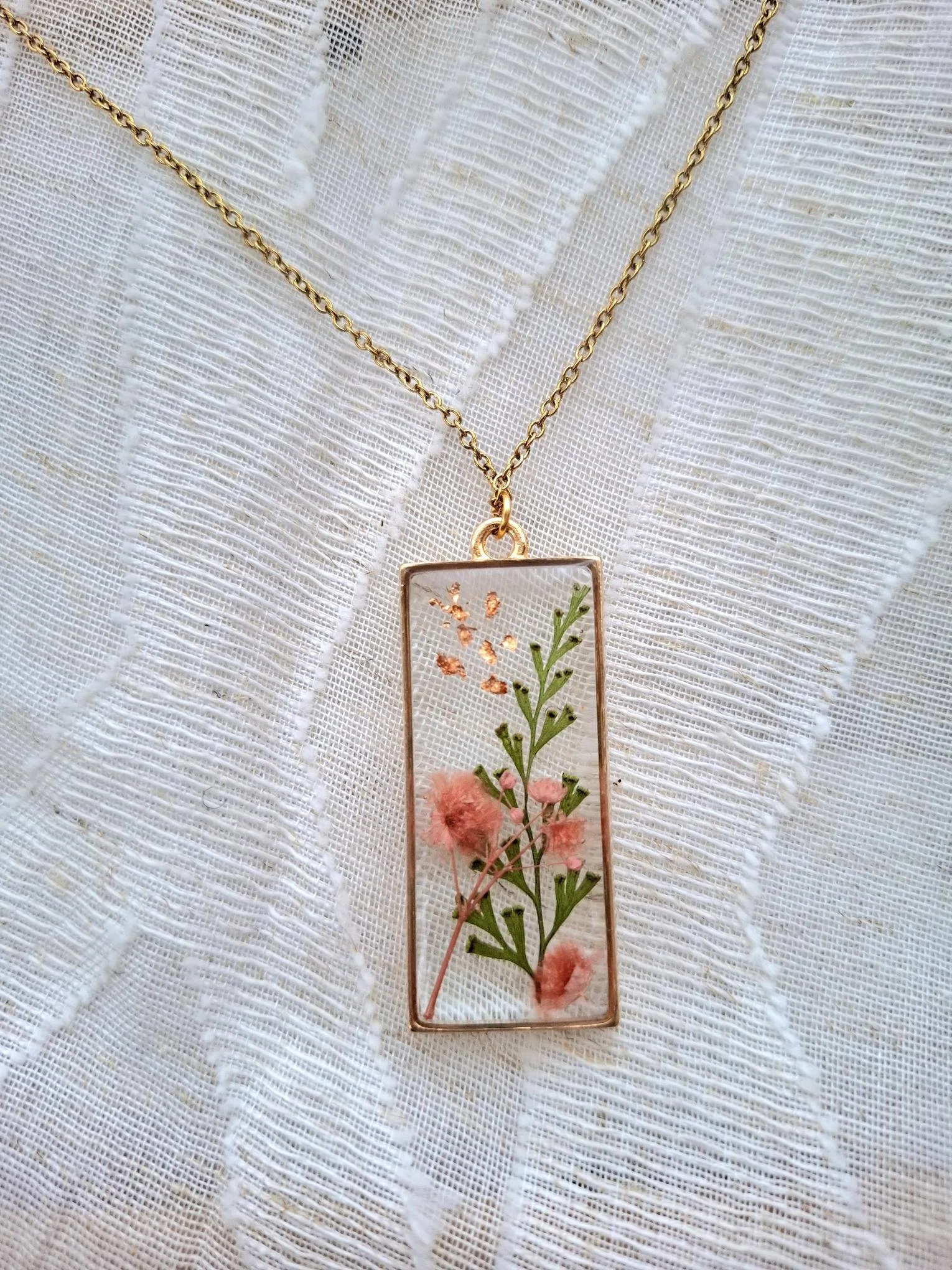 Collier Bohème fleurs séchées