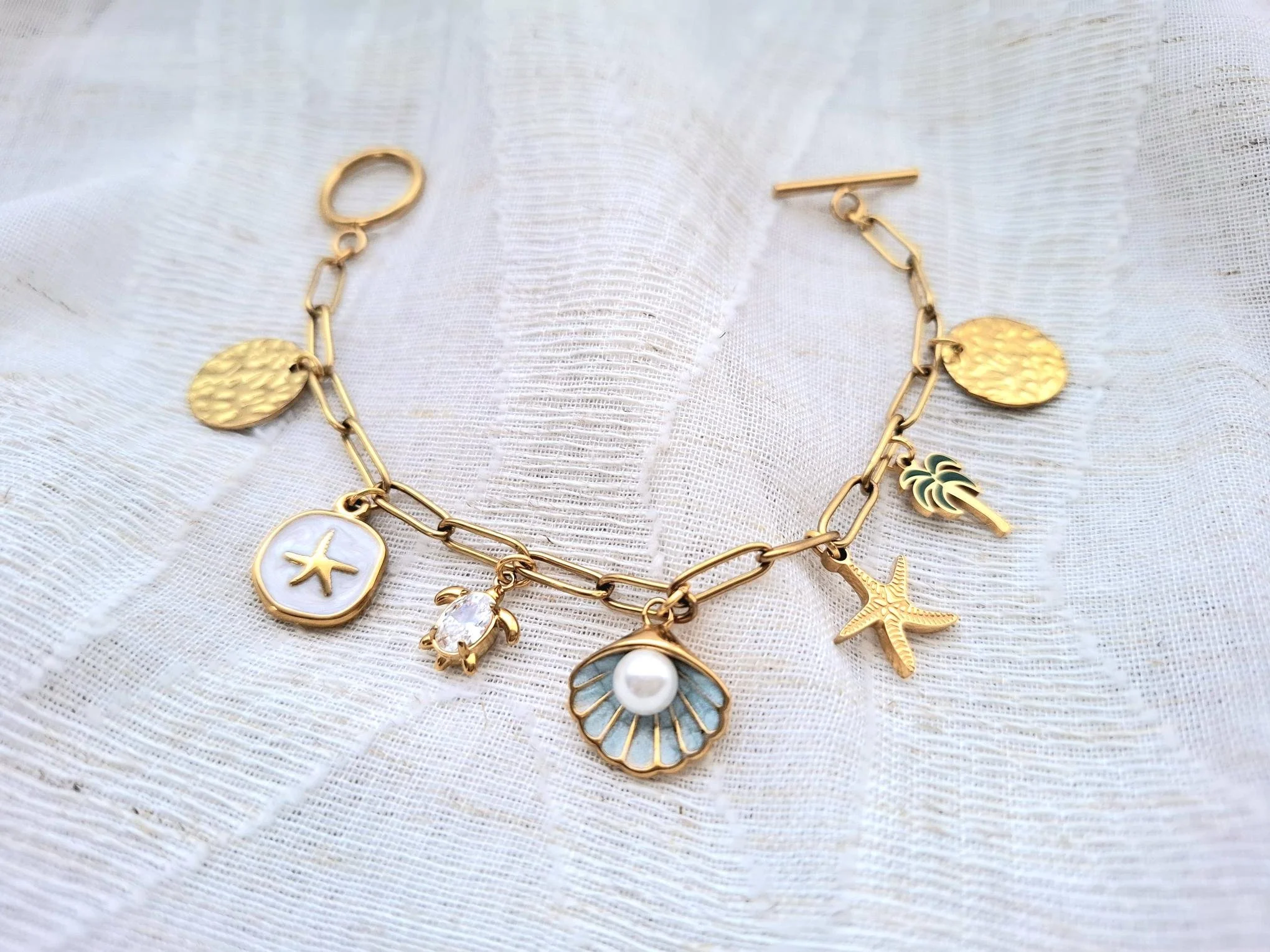 🌊 Bracelet Bohème “Éclat d’Océan” 🌴