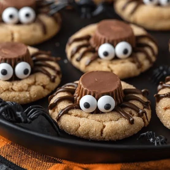 Spooky Spider Peanut Butter Blossoms