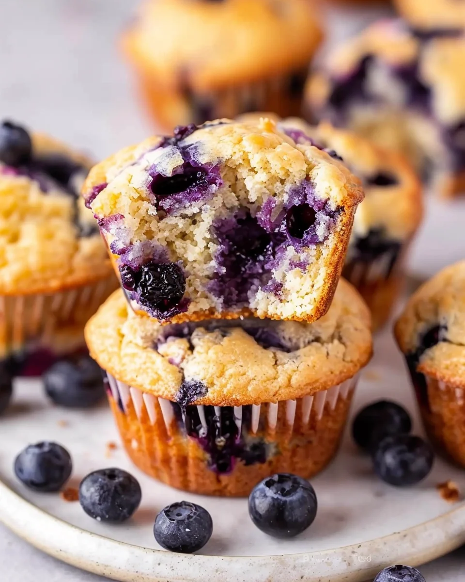 Cottage Cheese Blueberry Muffins