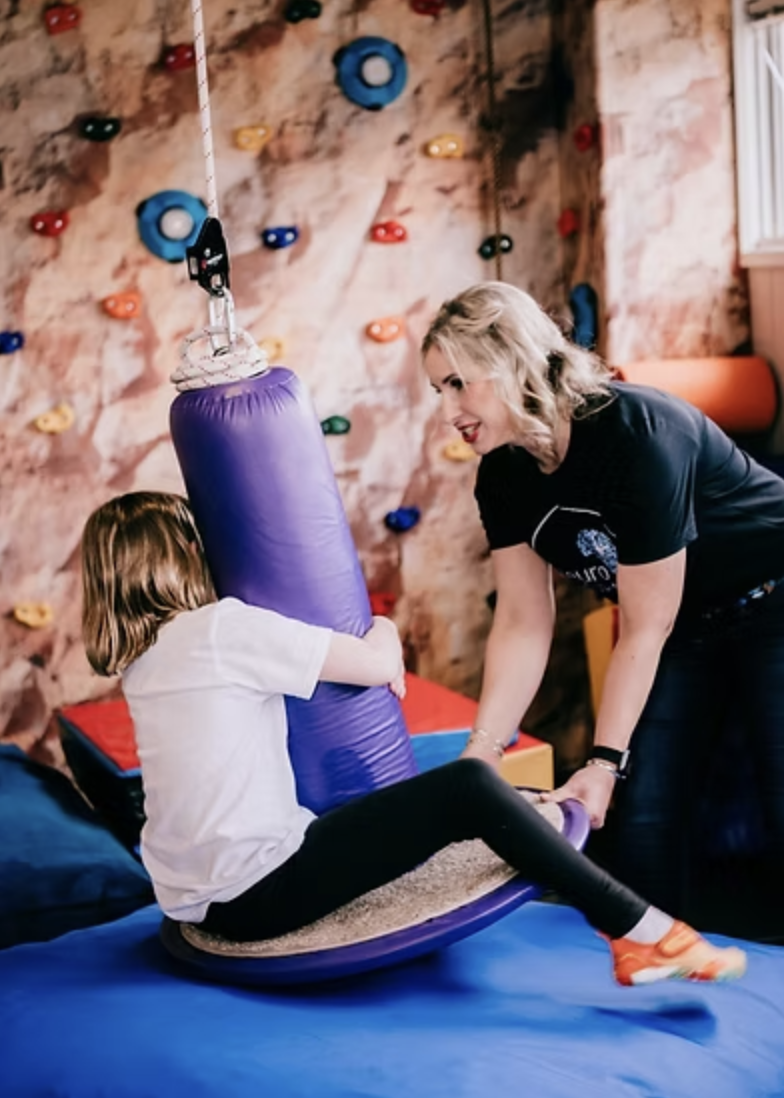 Family-centered pediatric therapy at NeuroSPARK Therapies.