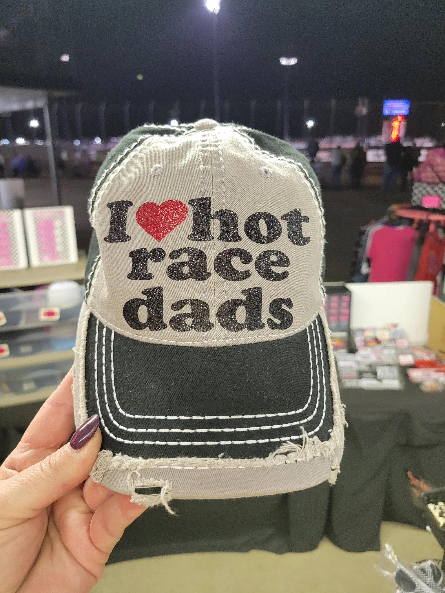 I Love Hot Race Dads Hat