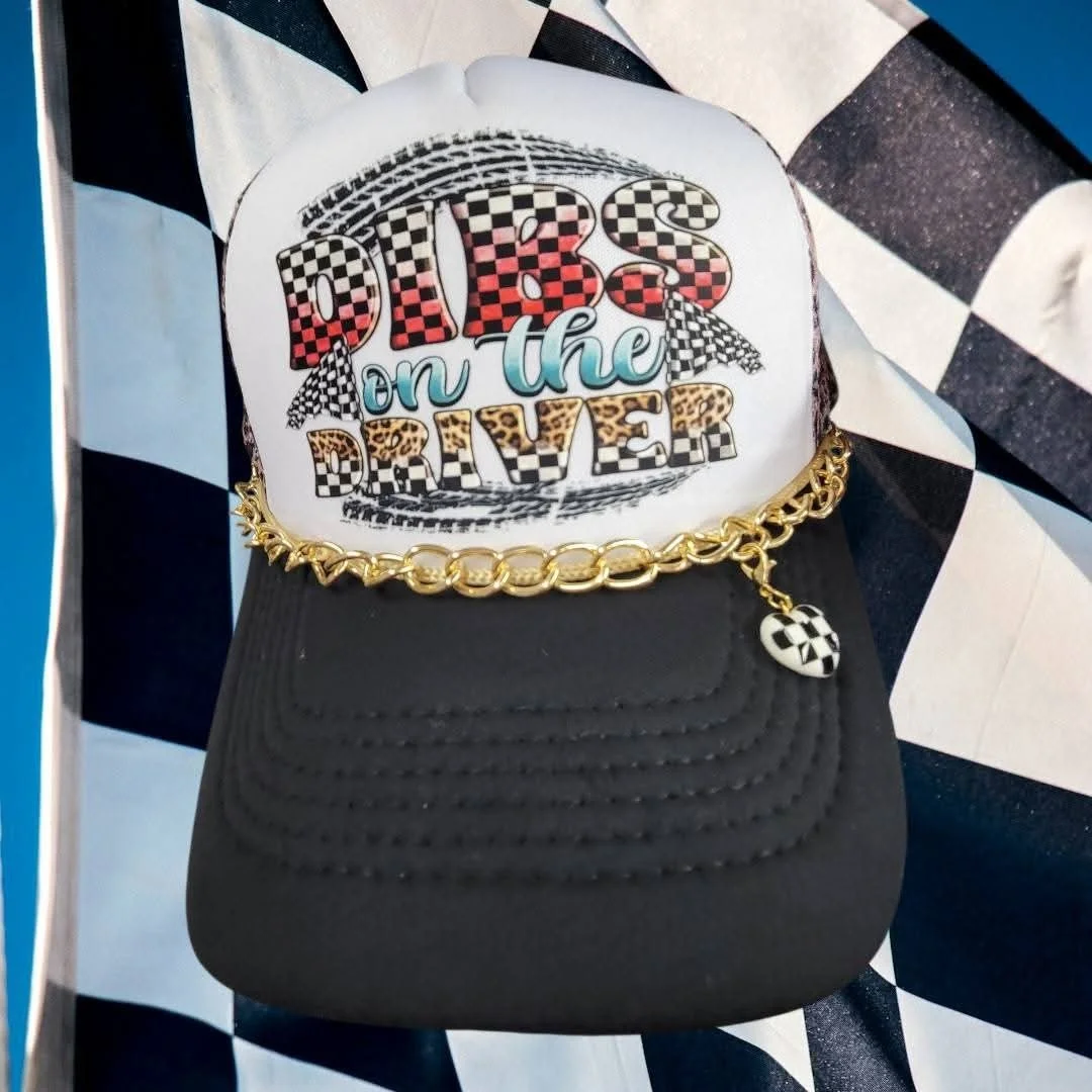 Leopard Print Dibs on the Driver Trucker Hat