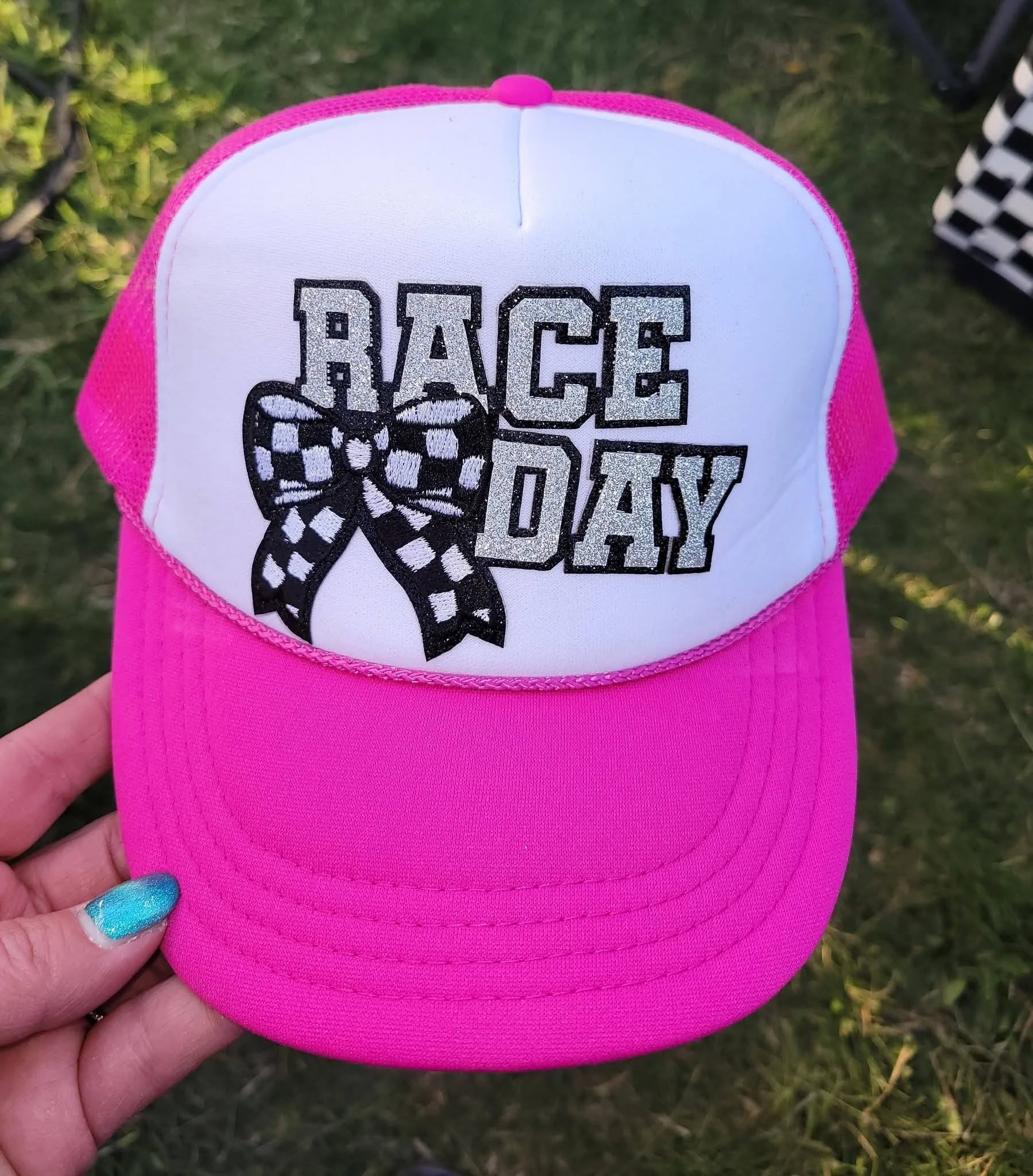 Race Day Bow Trucker Hat
