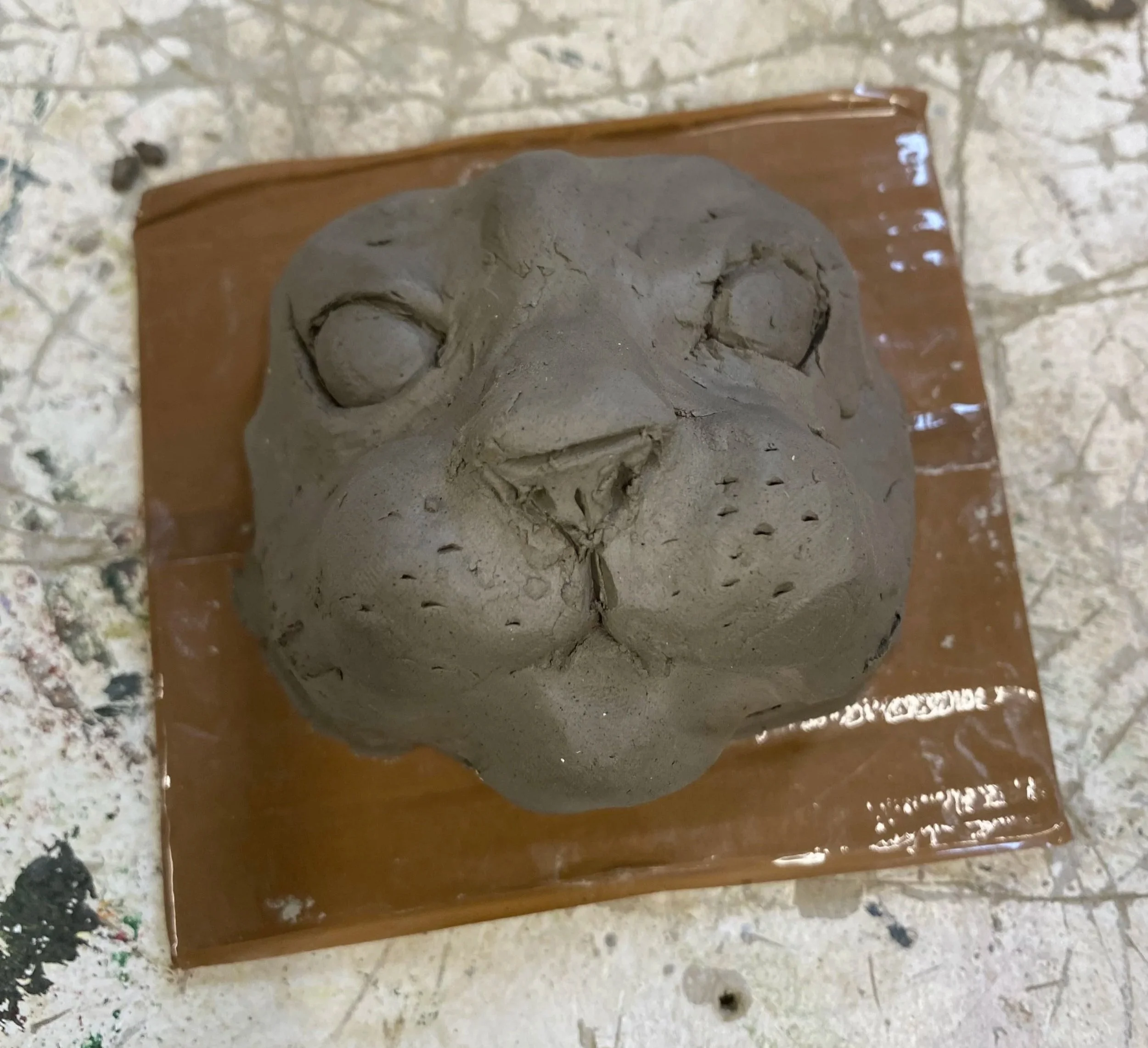 Face clay sculpt 
