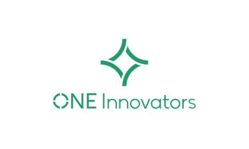 Logo for CNE Innovators featuring a green star-like symbol and text in green