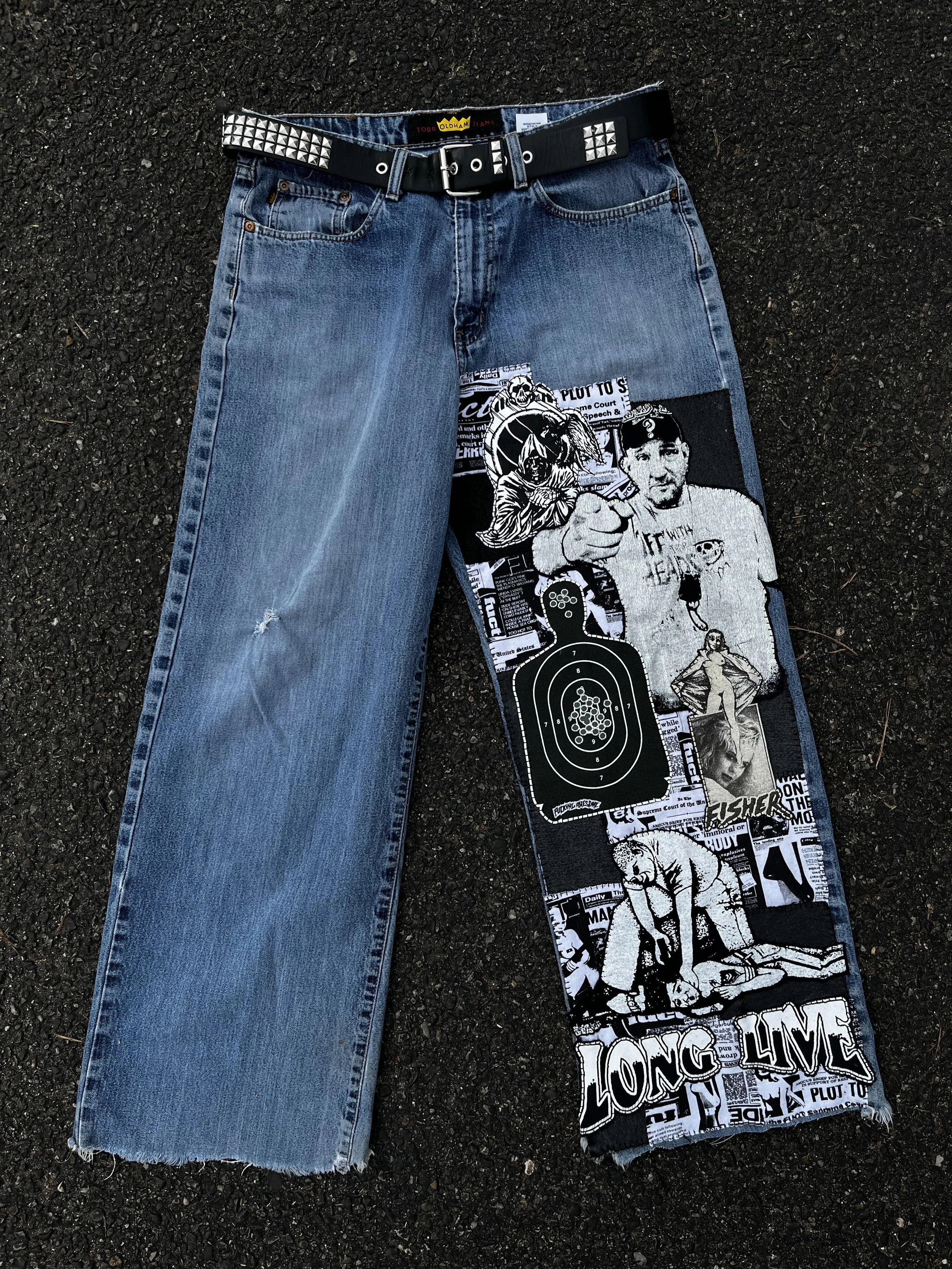 1 of 1 "Aim For The Head" Denim