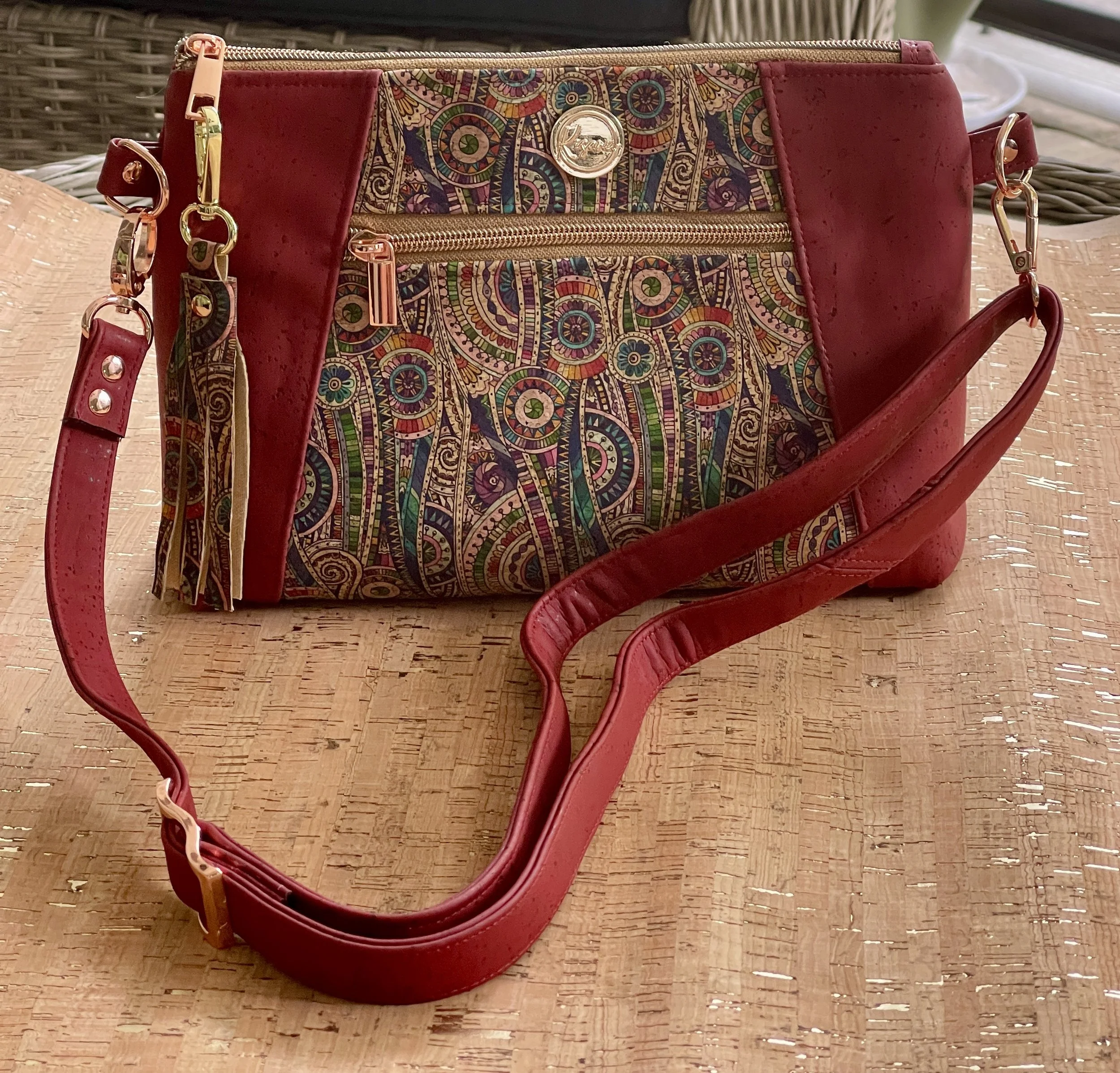 SUNSHINE CROSSBODY BAG PAISLEY CORK