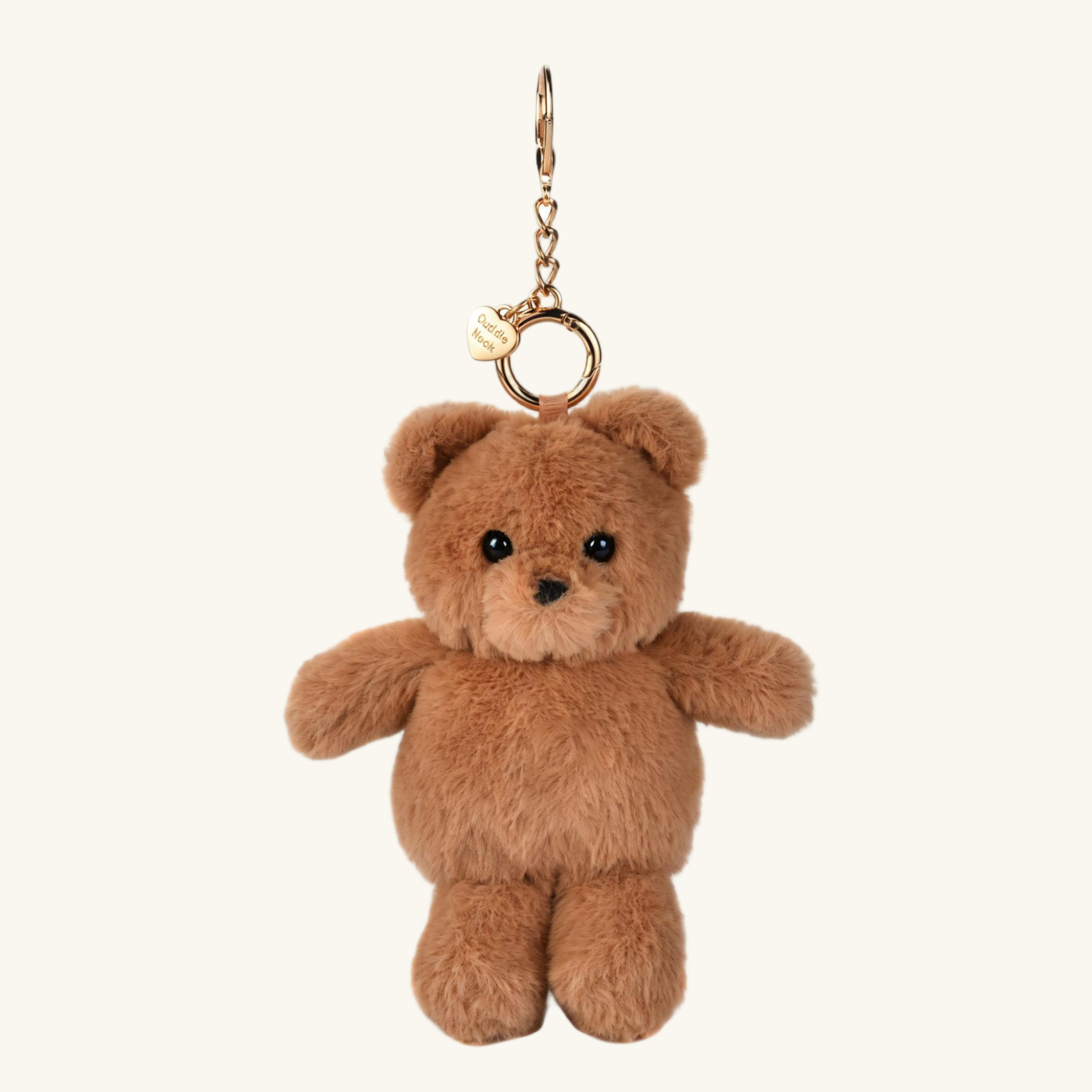 13cm Starry Bear Keychain – Soft Plush Bear Clip