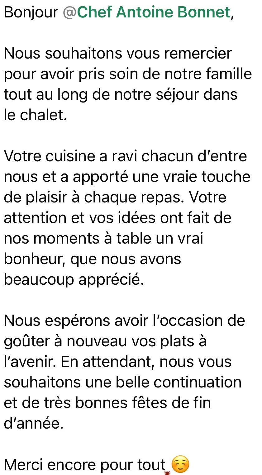 Chef privé Gordes
