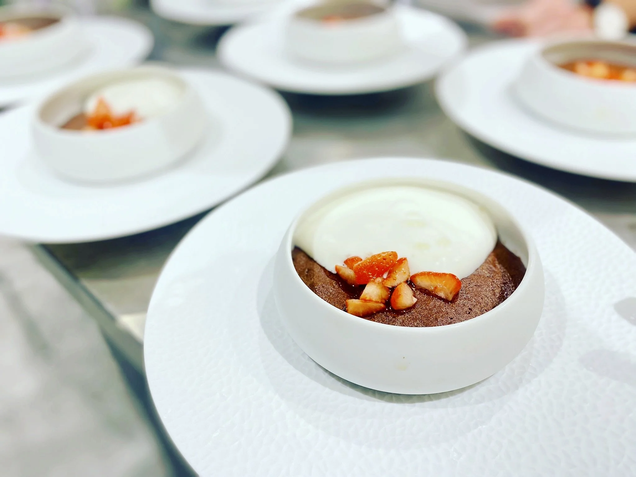 Mousse chocolat chaud. 