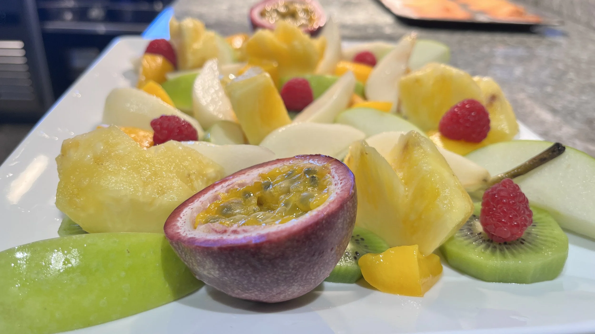 Assortiment de fruits tranchés