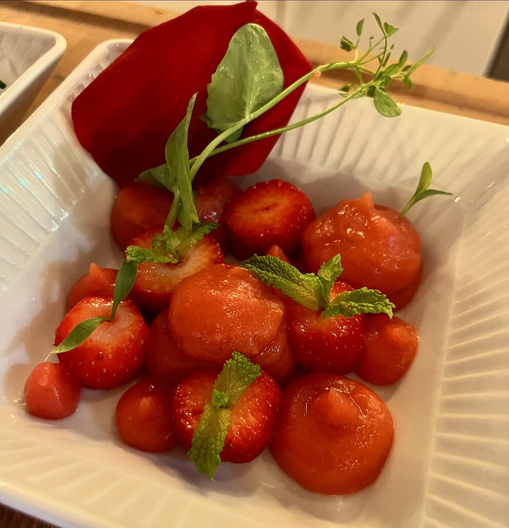 Texture de fraise