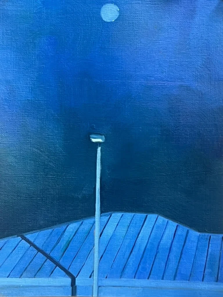 Claire HarnEnz, 'Study of Night Light,' Oil on Canvas over Panel, 2025