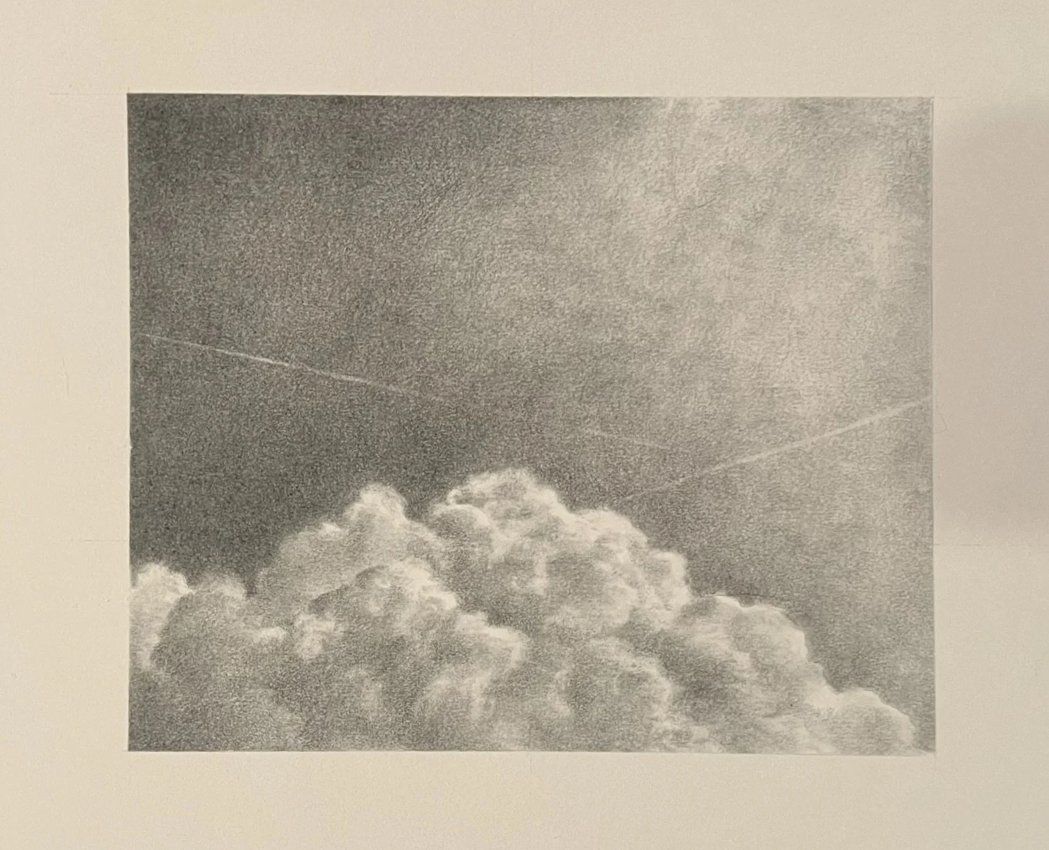 Claire HarnEnz, 'ChemTrails,' Graphite on Paper, 2025