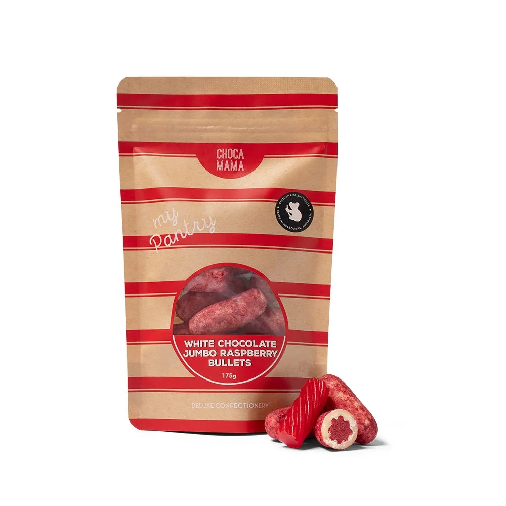 White Chocolate Raspberry Bullets 175g ( Pack of 6 )
