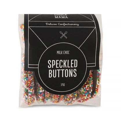 Milk Choc Speckled Buttons 375g