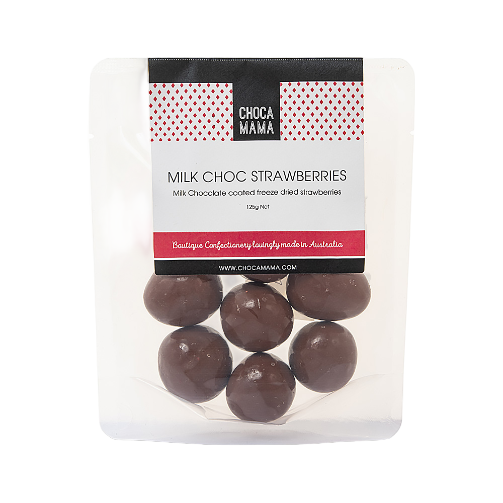 Milk Freeze Dried Strawberries 125g