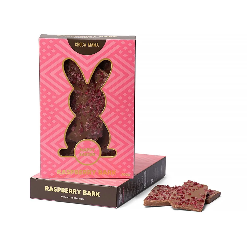 Easter  Raspberry Bark Box 100g