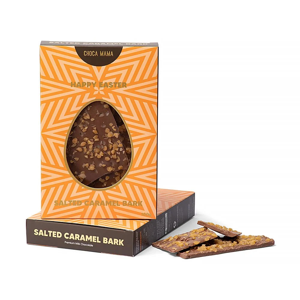 Easter Egg Salted Caramel Bark 100g