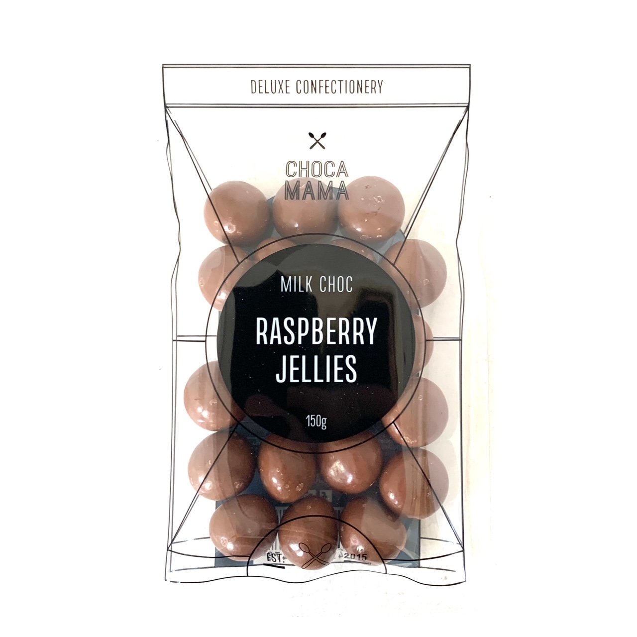 Milk Chocolate Raspberry Jellies 150g