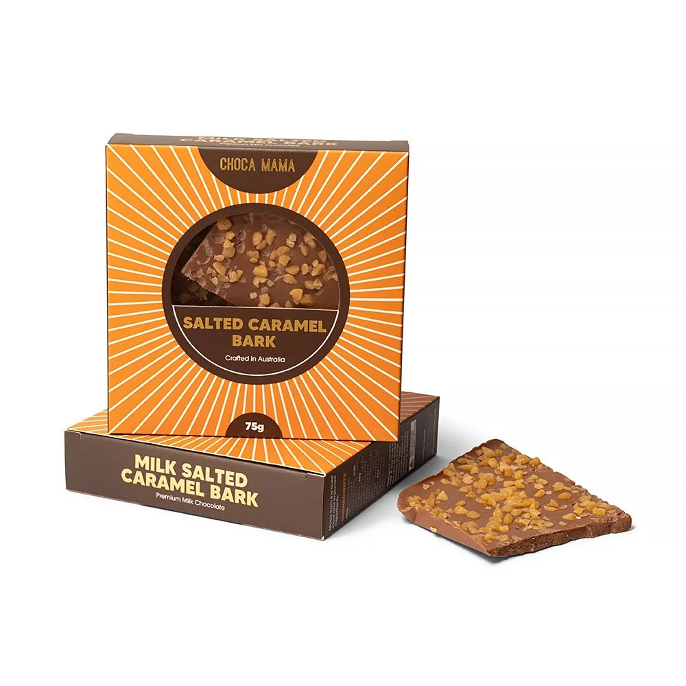 Milk Chocolate Salted Caramel bark 75g