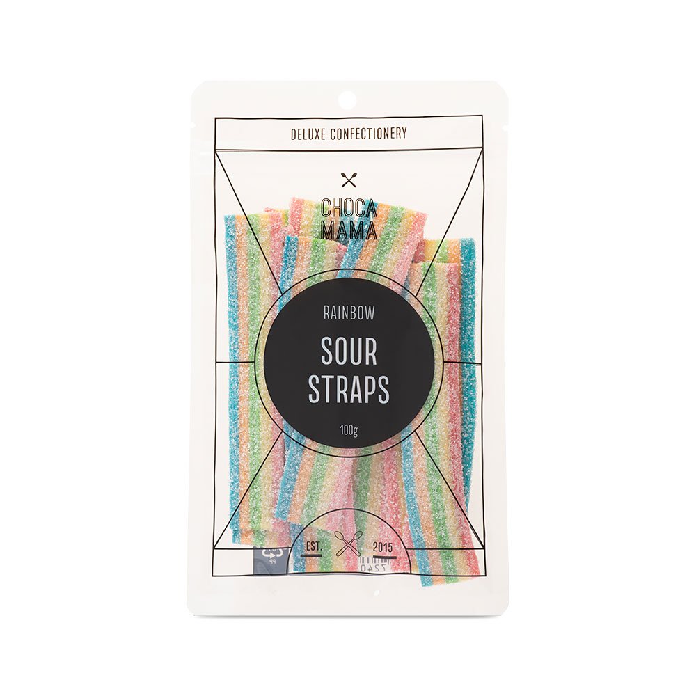 Rainbow Sour Straps 100g