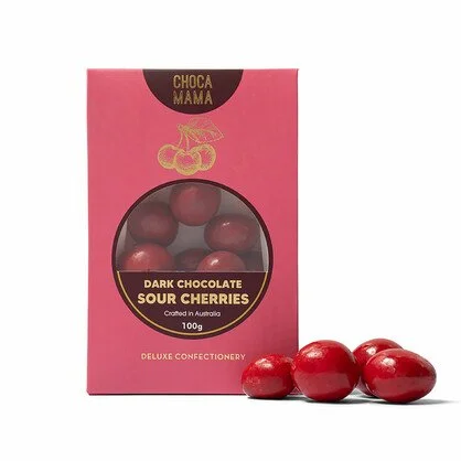 Dark Chocolate Sour Cherries  100g